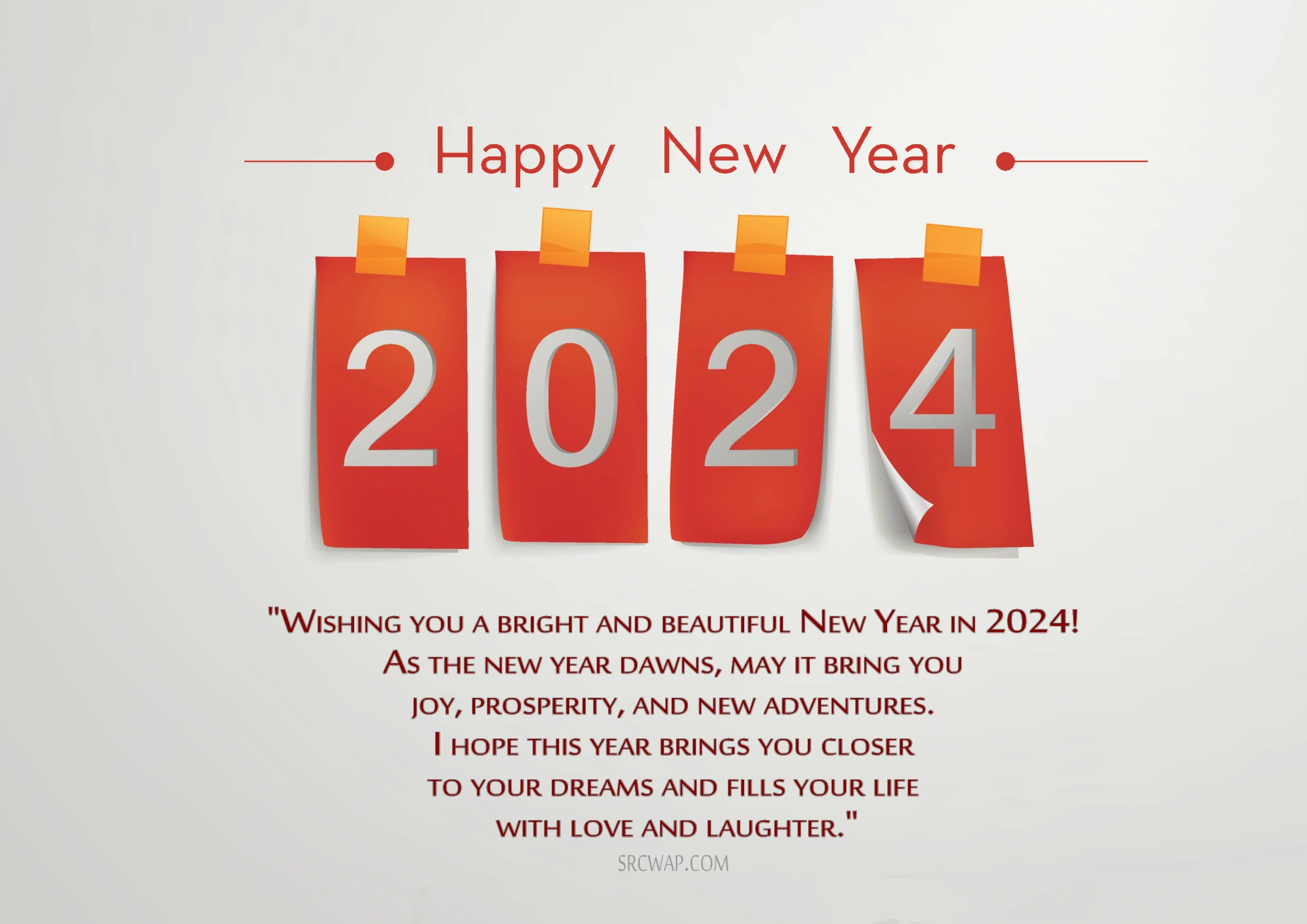 Happy New Year 2024 Greeting Cards